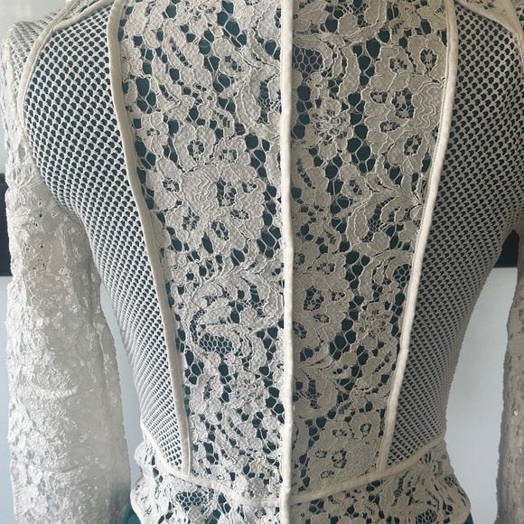 Miss Sixty white lace zip jacket size small - Picture 4 of 5